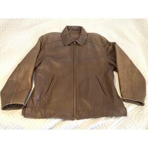 saxony leather jacket